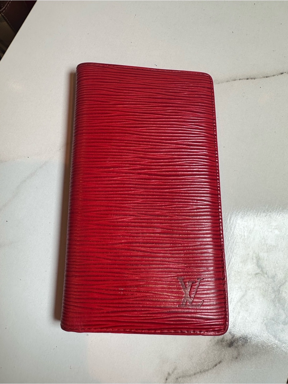 Louis Vuitton Red Epi Leather Slim
Bifold Long Wallet